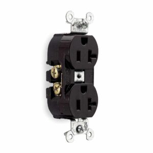 20A 2P3W 125v Duplex Receptacle Brown