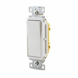 White Decorator Switch 15A 120V WH