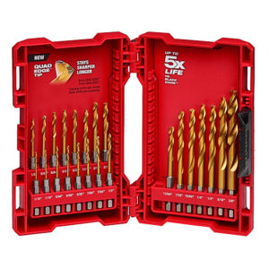 Milwaukee Shockwave Red Helix TiN 23pc Drill Bit Set
